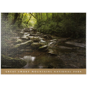 puzzleplate Great Smoky Mountains National Park: Alum Cave Creek 1000 Jigsaw Puzzle