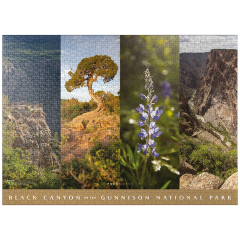 puzzleplate Sights of Black Canyon of the Gunnison National Park 1000 Jigsaw Puzzle