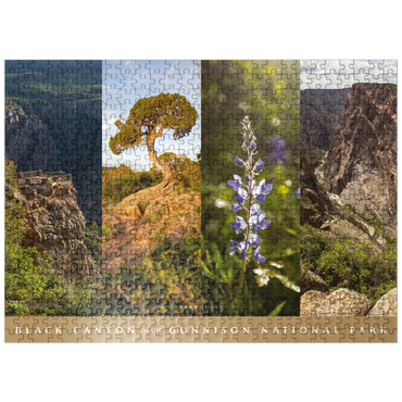 puzzleplate Sights of Black Canyon of the Gunnison National Park 500 Jigsaw Puzzle