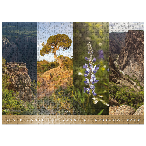 puzzleplate Sights of Black Canyon of the Gunnison National Park 500 Jigsaw Puzzle