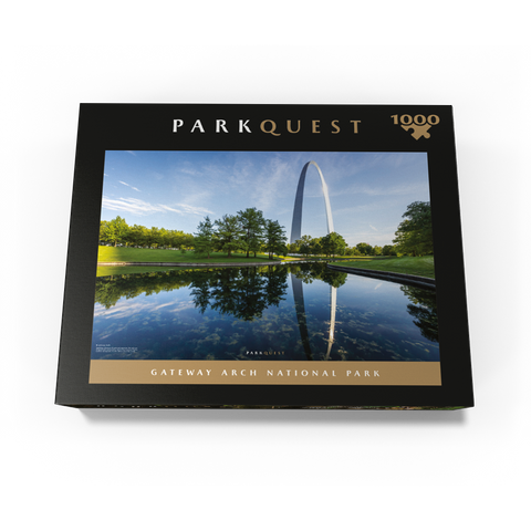 Gateway Arch National Park: Reflection Pool 1000 Jigsaw Puzzle box view3