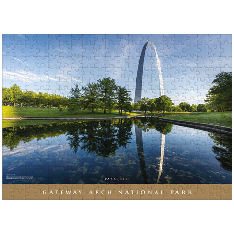 puzzleplate Gateway Arch National Park: Reflection Pool 300 Jigsaw Puzzle