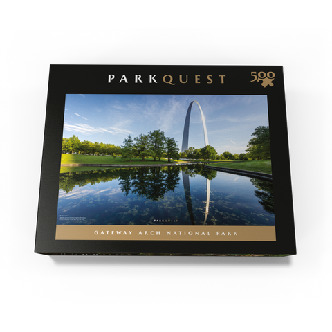 Gateway Arch National Park: Reflection Pool 500 Jigsaw Puzzle box view3