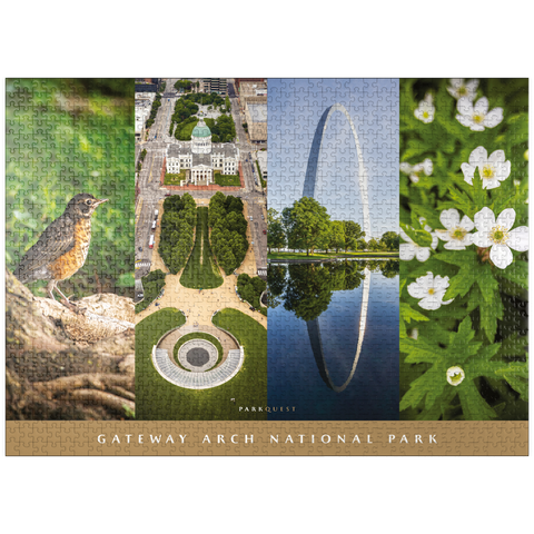 puzzleplate Sights of Gateway Arch National Park 1000 Jigsaw Puzzle