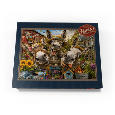 Three Silly Donkeys Farm Charm 300 Jigsaw Puzzle box view3