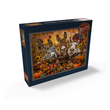 Autumn Donkey Mischief 1000 Jigsaw Puzzle box view2