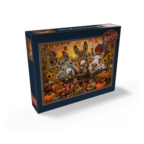 Autumn Donkey Mischief 1000 Jigsaw Puzzle box view2