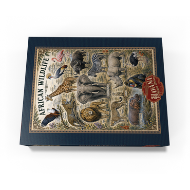 African Wildlife Vintage Art Poster 300 Jigsaw Puzzle box view3