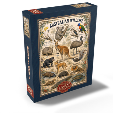 Australian Wildlife Vintage Art Poster 300 Jigsaw Puzzle box view2