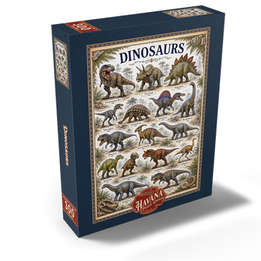 Dinosaurs Vintage Art Poster 300 Jigsaw Puzzle box view2