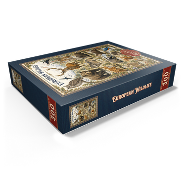 European Wildlife Vintage Art Poster 300 Jigsaw Puzzle box view1