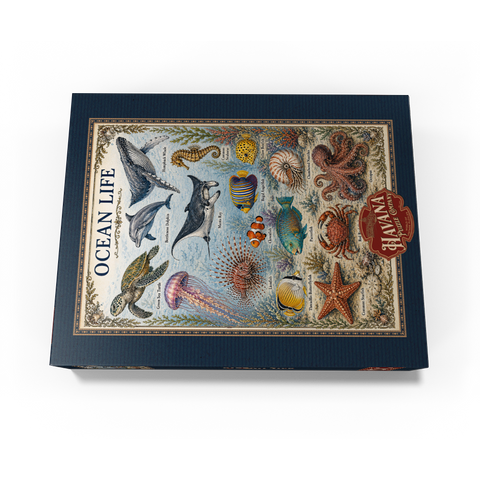 Ocean Life Vintage Art Poster 1000 Jigsaw Puzzle box view3