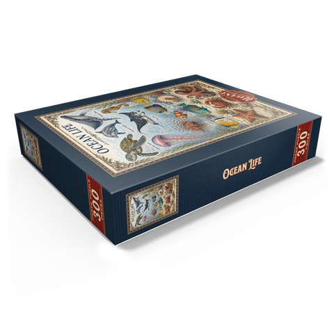 Ocean Life Vintage Art Poster 300 Jigsaw Puzzle box view1