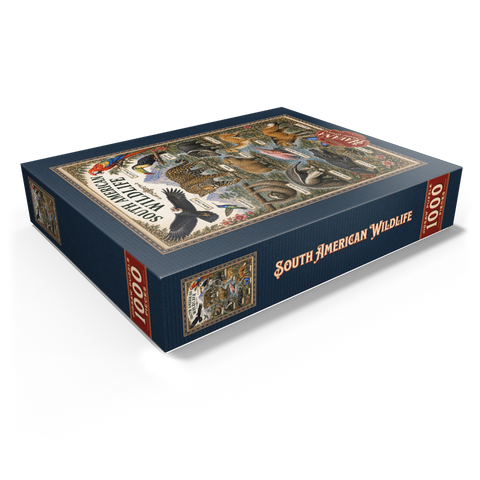 South American Wildlife Vintage Poster 1000 Jigsaw Puzzle box view1