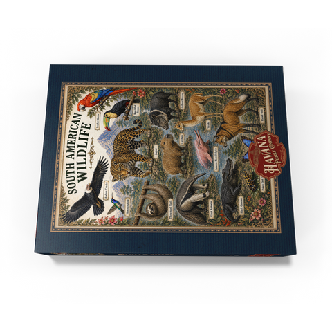 South American Wildlife Vintage Poster 500 Jigsaw Puzzle box view3
