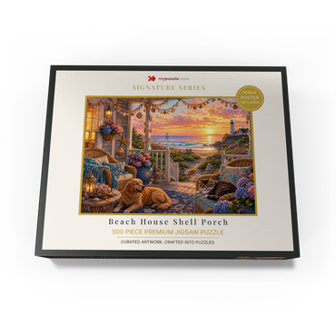 Beach House Shell Porch 500 Jigsaw Puzzle box view3