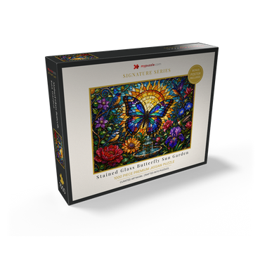 Stained Glass Butterfly Sun Garden 1000 Jigsaw Puzzle box view2