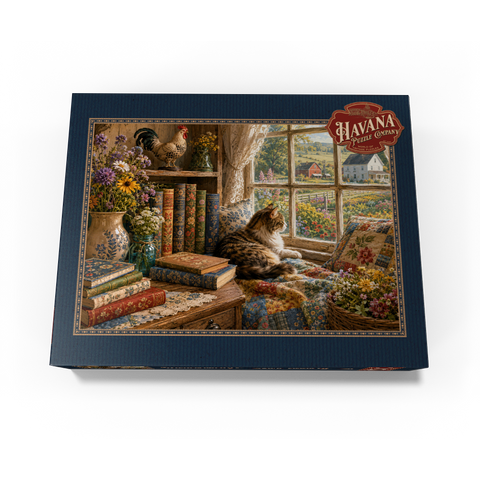 Wildflower Farmhouse Book Corner 1000 Jigsaw Puzzle box view3
