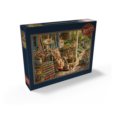 Wildflower Cottage Book Porch 1000 Jigsaw Puzzle box view2