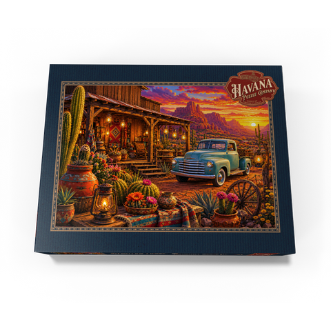 Western Desert Trading Post Sunset 300 Jigsaw Puzzle box view3