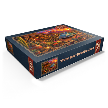 Western Desert Trading Post Sunset 500 Jigsaw Puzzle box view1