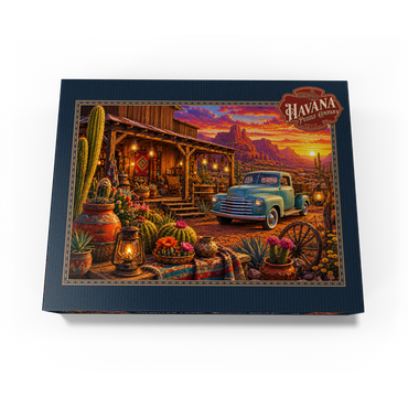 Western Desert Trading Post Sunset 500 Jigsaw Puzzle box view3