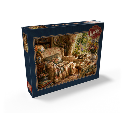 Vintage Wildflower Reading Nook 300 Jigsaw Puzzle box view2