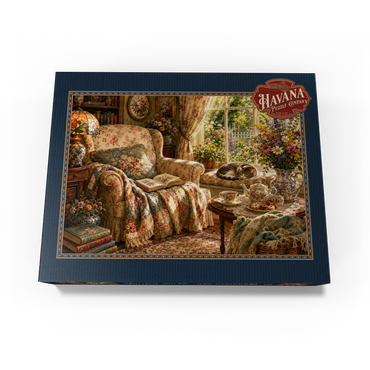 Vintage Wildflower Reading Nook 500 Jigsaw Puzzle box view3