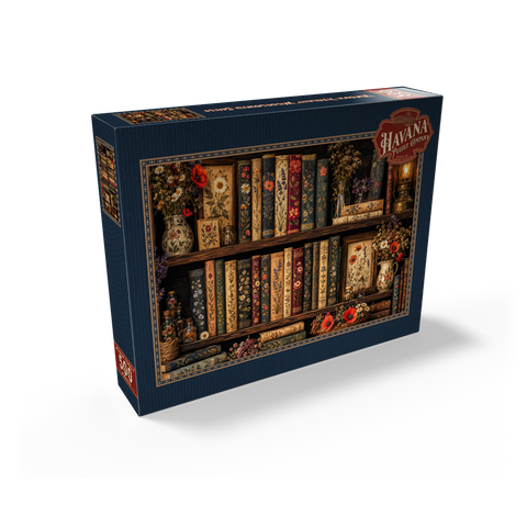 Vintage Literary Wildflower Shelf 500 Jigsaw Puzzle box view2