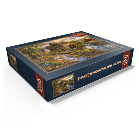 Vintage Farmhouse Mill After the Rain 500 Jigsaw Puzzle box view1