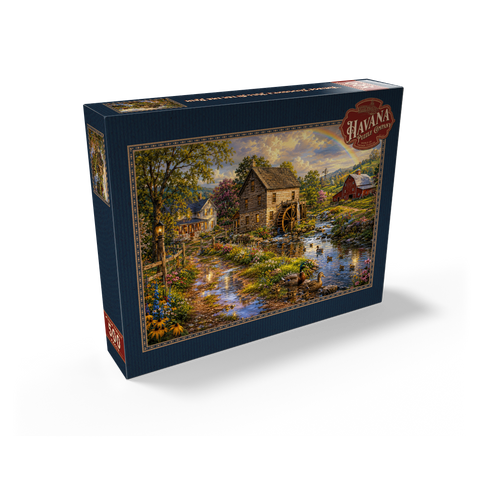 Vintage Farmhouse Mill After the Rain 500 Jigsaw Puzzle box view2