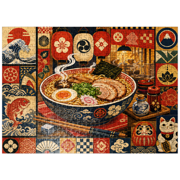 puzzleplate Retro Ramen Market Bowl 500 Jigsaw Puzzle