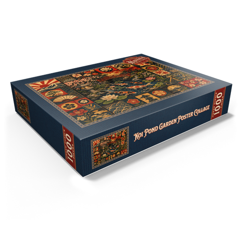 Koi Pond Garden Poster Collage 1000 Jigsaw Puzzle box view1