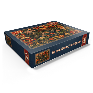 Koi Pond Garden Poster Collage 300 Jigsaw Puzzle box view1