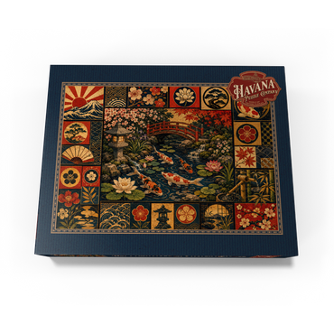 Koi Pond Garden Poster Collage 300 Jigsaw Puzzle box view3