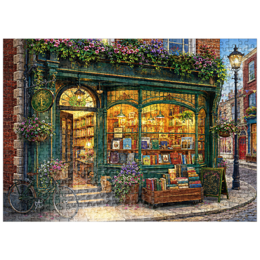 puzzleplate Charming Dublin Bookstore 500 Jigsaw Puzzle