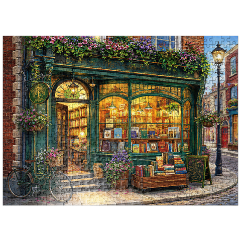 puzzleplate Charming Dublin Bookstore 500 Jigsaw Puzzle