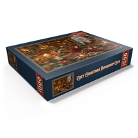 Cozy Christmas Bookshop Cats 1000 Jigsaw Puzzle box view1
