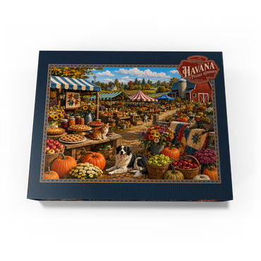 County Fair Farmers Market Morning 1000 Jigsaw Puzzle box view3