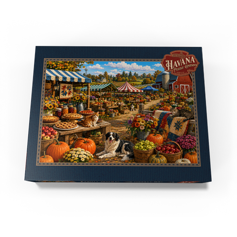 County Fair Farmers Market Morning 1000 Jigsaw Puzzle box view3