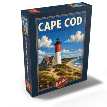 Cape Cod – Nauset Light, Massachusetts 300 Jigsaw Puzzle box view2