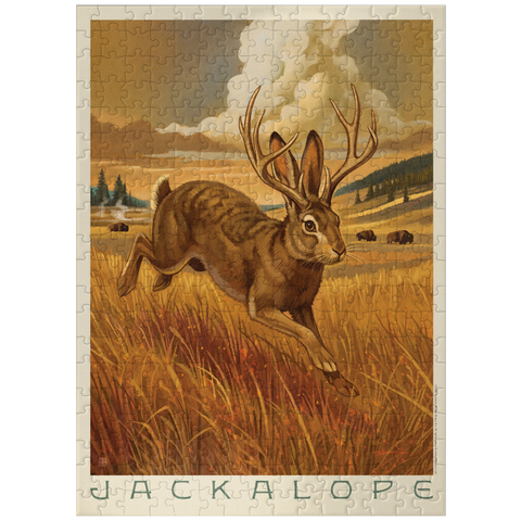 puzzleplate Legends Of The National Parks: Scampering Jackalope 300 Jigsaw Puzzle