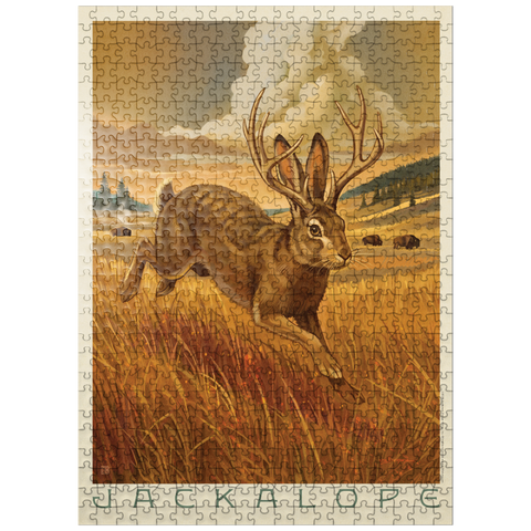 puzzleplate Legends Of The National Parks: Scampering Jackalope 500 Jigsaw Puzzle