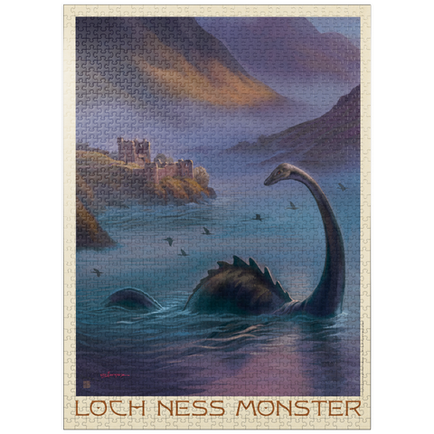 puzzleplate Mythical Creatures: Loch Ness Monster In The Mist 1000 Jigsaw Puzzle