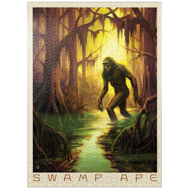 puzzleplate Legends Of The National Parks: Swamp Ape Sighting 1000 Jigsaw Puzzle