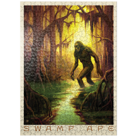 puzzleplate Legends Of The National Parks: Swamp Ape Sighting 500 Jigsaw Puzzle