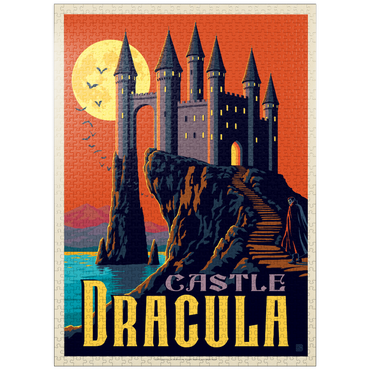 puzzleplate Castle Dracula Moonlit Gothic Mystery 1000 Jigsaw Puzzle
