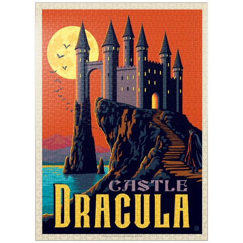 puzzleplate Castle Dracula Moonlit Gothic Mystery 1000 Jigsaw Puzzle