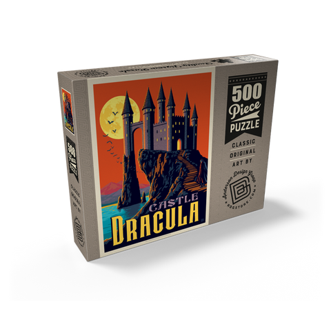 Castle Dracula Moonlit Gothic Mystery 500 Jigsaw Puzzle box view2