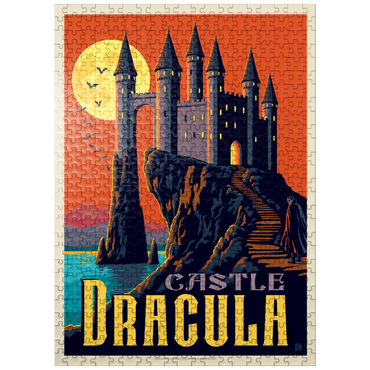 puzzleplate Castle Dracula Moonlit Gothic Mystery 500 Jigsaw Puzzle